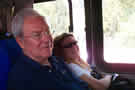 Larry and Kerri on the bus